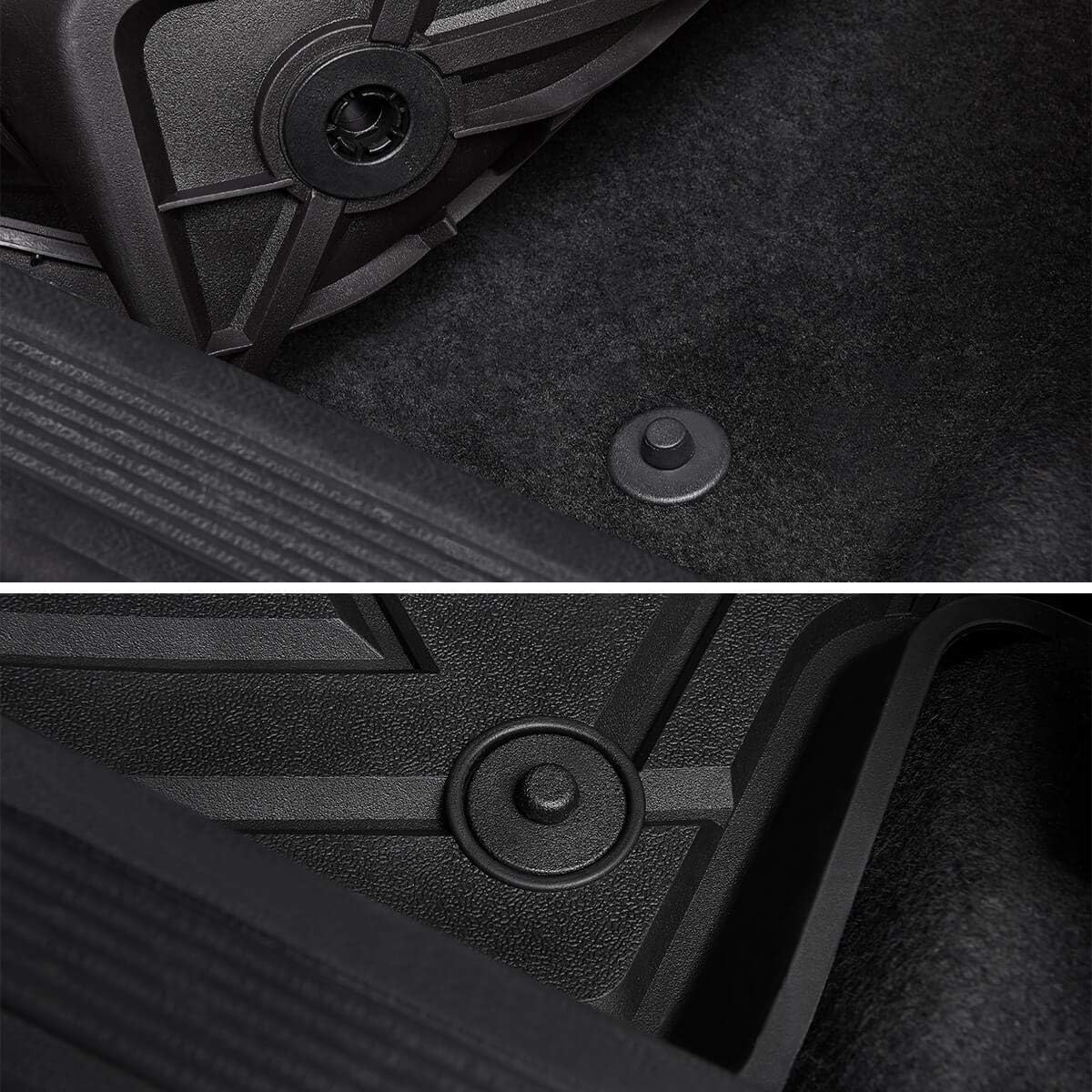 Black All Weather TPE Floor Mats T9176