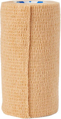 Self-Adherent Cohesive Wrap Bandage, Latex-Free, 4" x 5 yd, Tan, 18 Count D333434