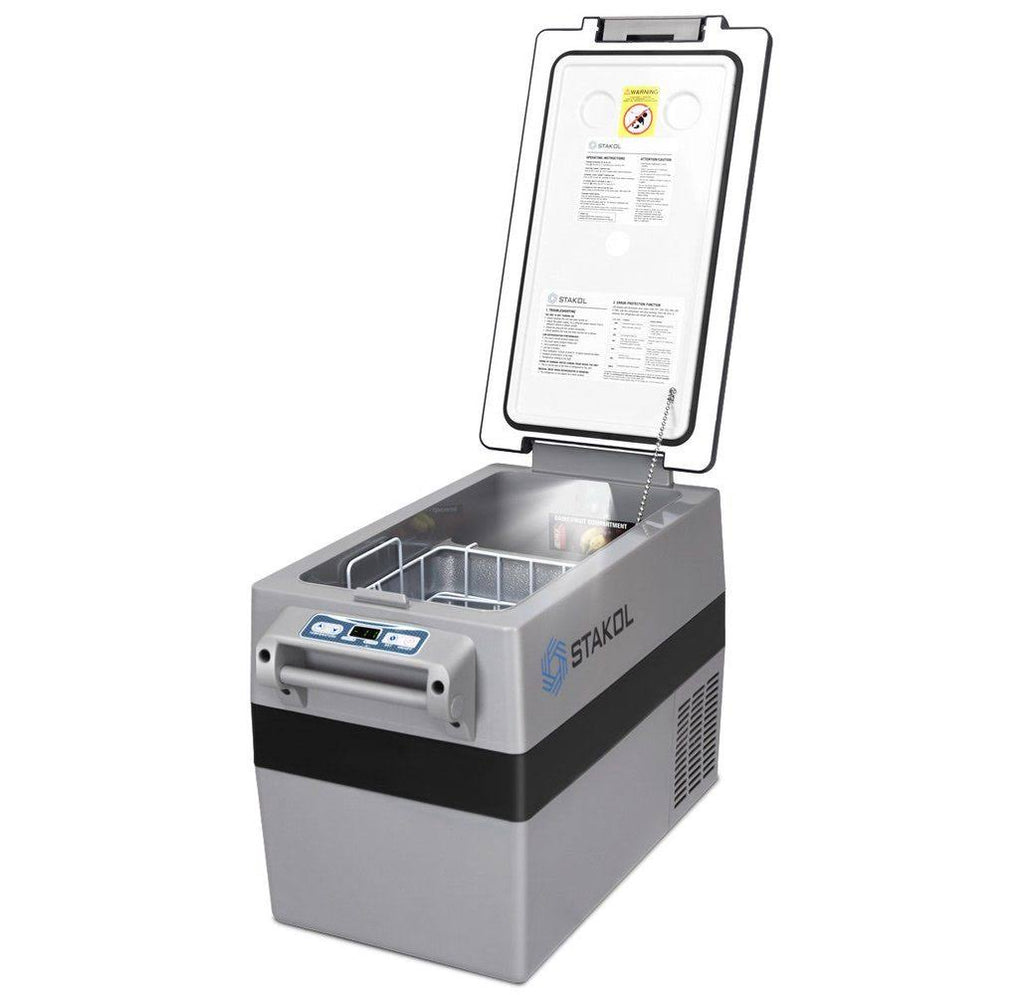 44 Quarts Portable Electric Car Cooler Refrigerator/Freezer Compressor Black Gray J4841