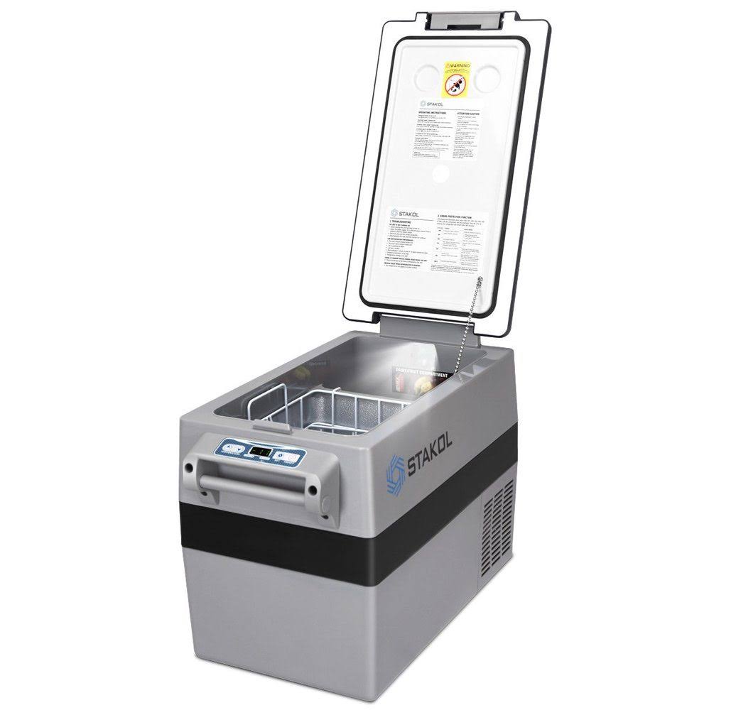 44 Quarts Portable Electric Car Cooler Refrigerator/Freezer Compressor Black Gray J4841