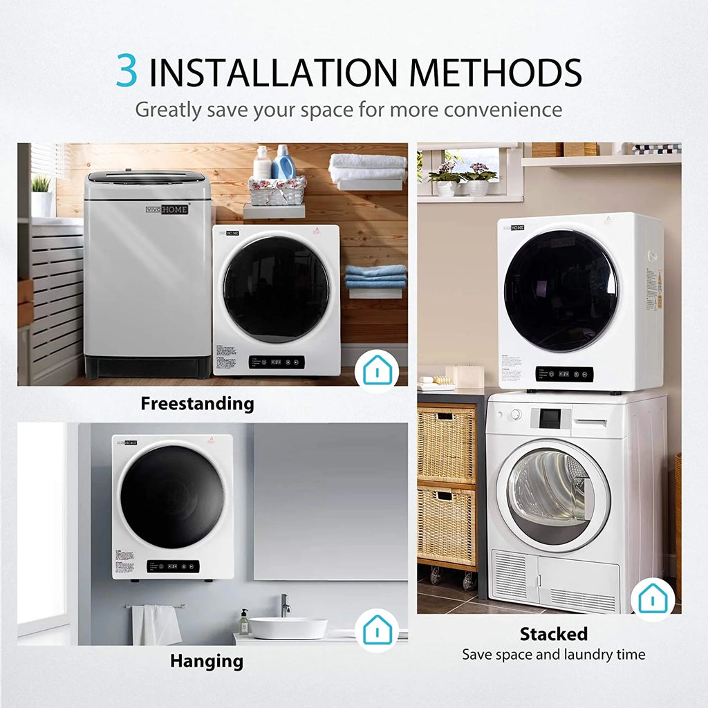 9lbs Portable Front Load Laundry Dryer Machine B807838