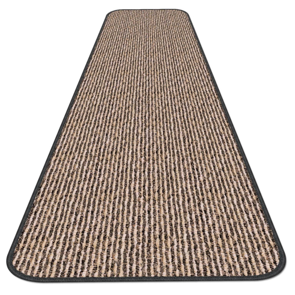 Skid-Resistant Carpet Runner Black Ripple 18 ft. x 36 in. R6843