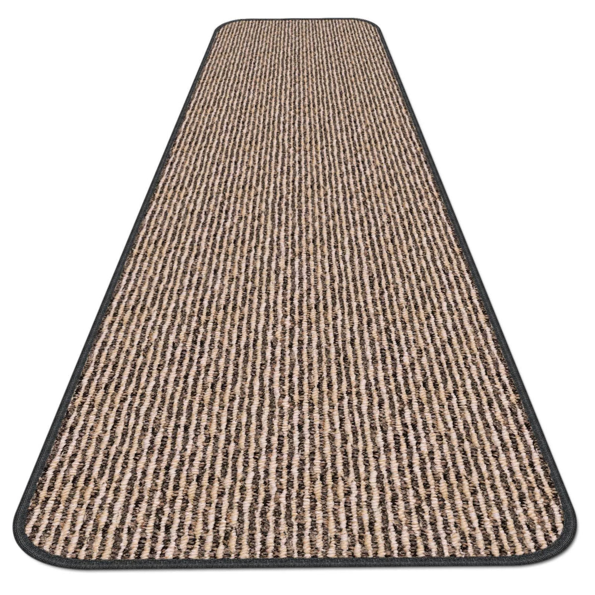 Skid-Resistant Carpet Runner Black Ripple 18 ft. x 36 in. R6843
