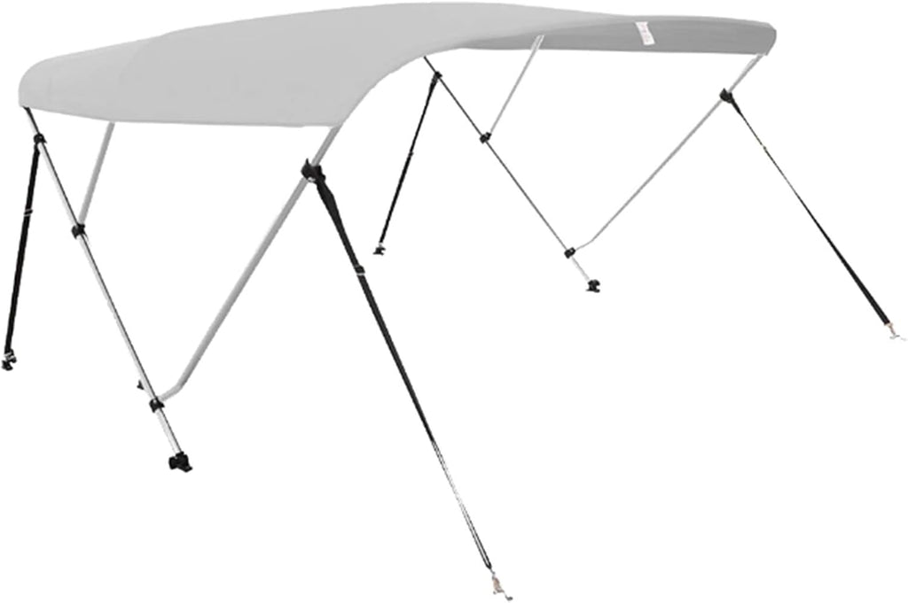 3 Bow Waterproof Boat Canopy with Storage Boot Light Gray Z162