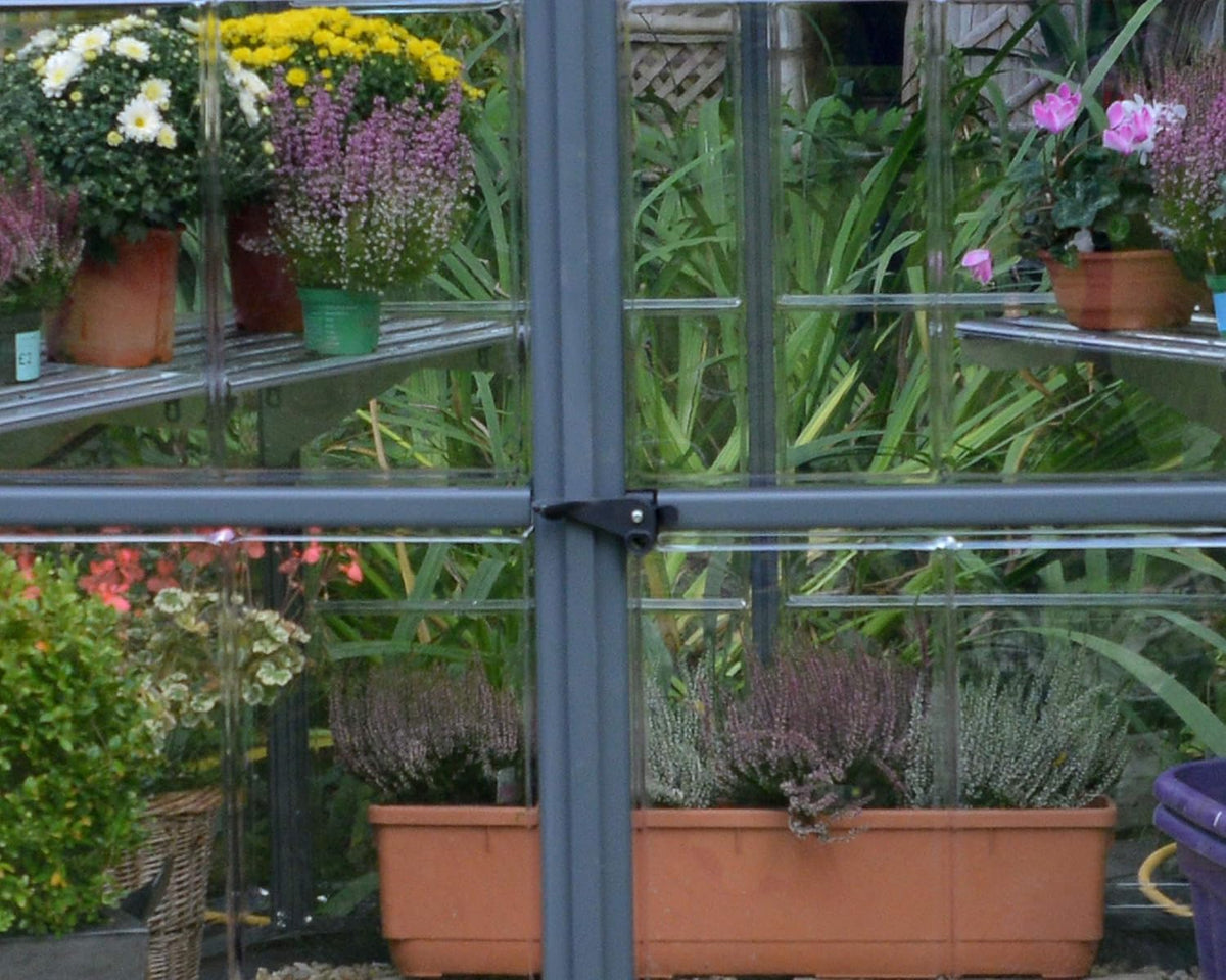 7' x 8' x 9' Gray Greenhouse Y10881