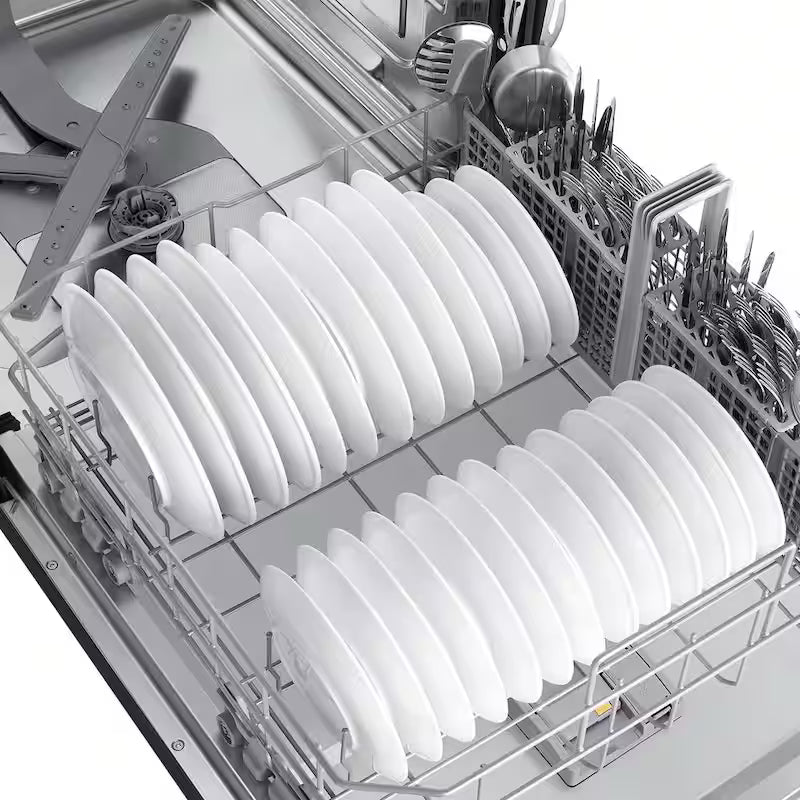 46 dBA Dishwasher with StormWash and AutoRelease Door in Stainless Steel E846