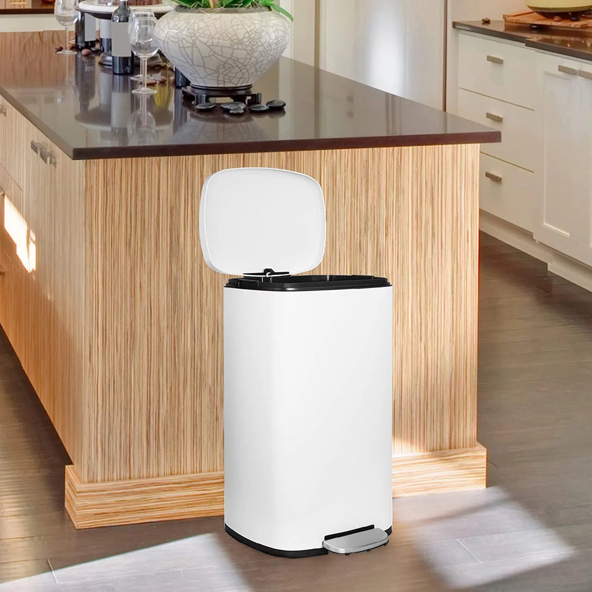 50L 13.2 Gallon Trash Can with Foot Pedal L23488