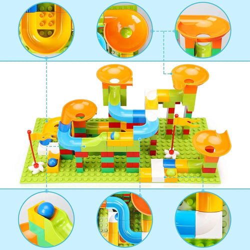 152 PCS Marble Run Set Building Blocks Y38620