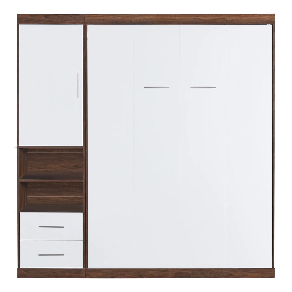 Twin Size Murphy Bed with Cabinet E349