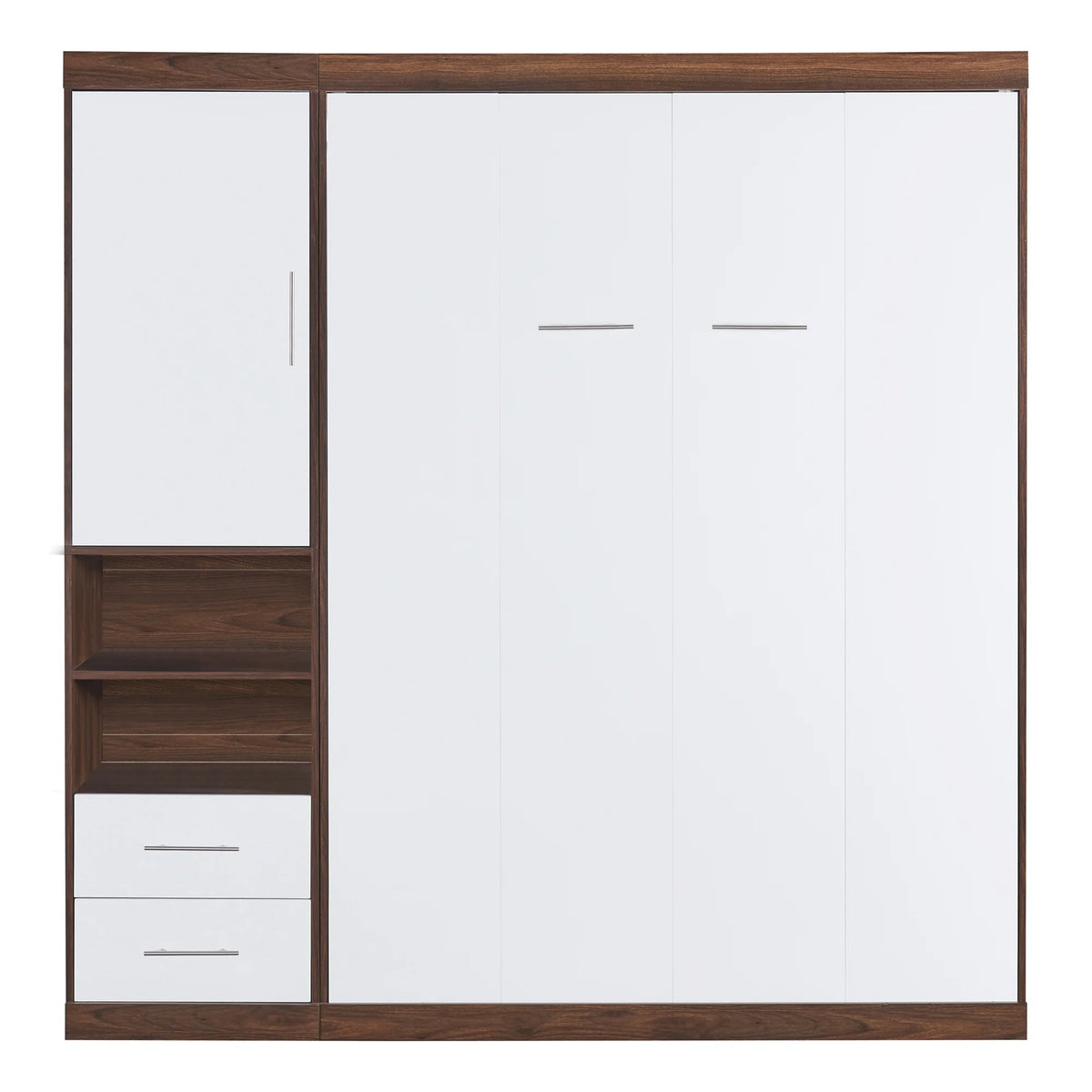 Twin Size Murphy Bed with Cabinet E349