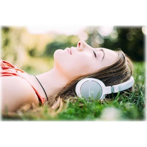 Wireless On-Ear High-Resolution Headphones, White X3667