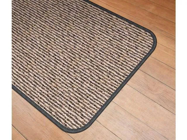 Skid-Resistant Carpet Runner Black Ripple 18 ft. x 36 in. R6843