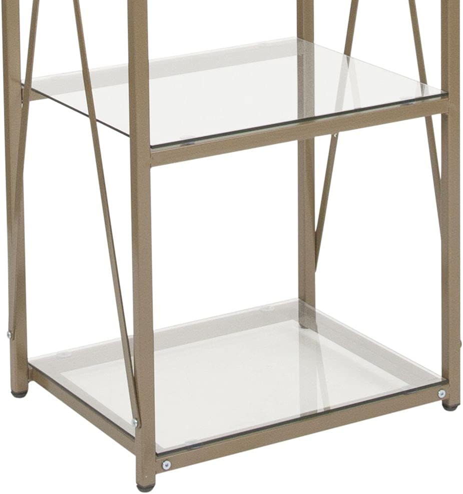 4 Shelf Glass Bookcase G175969