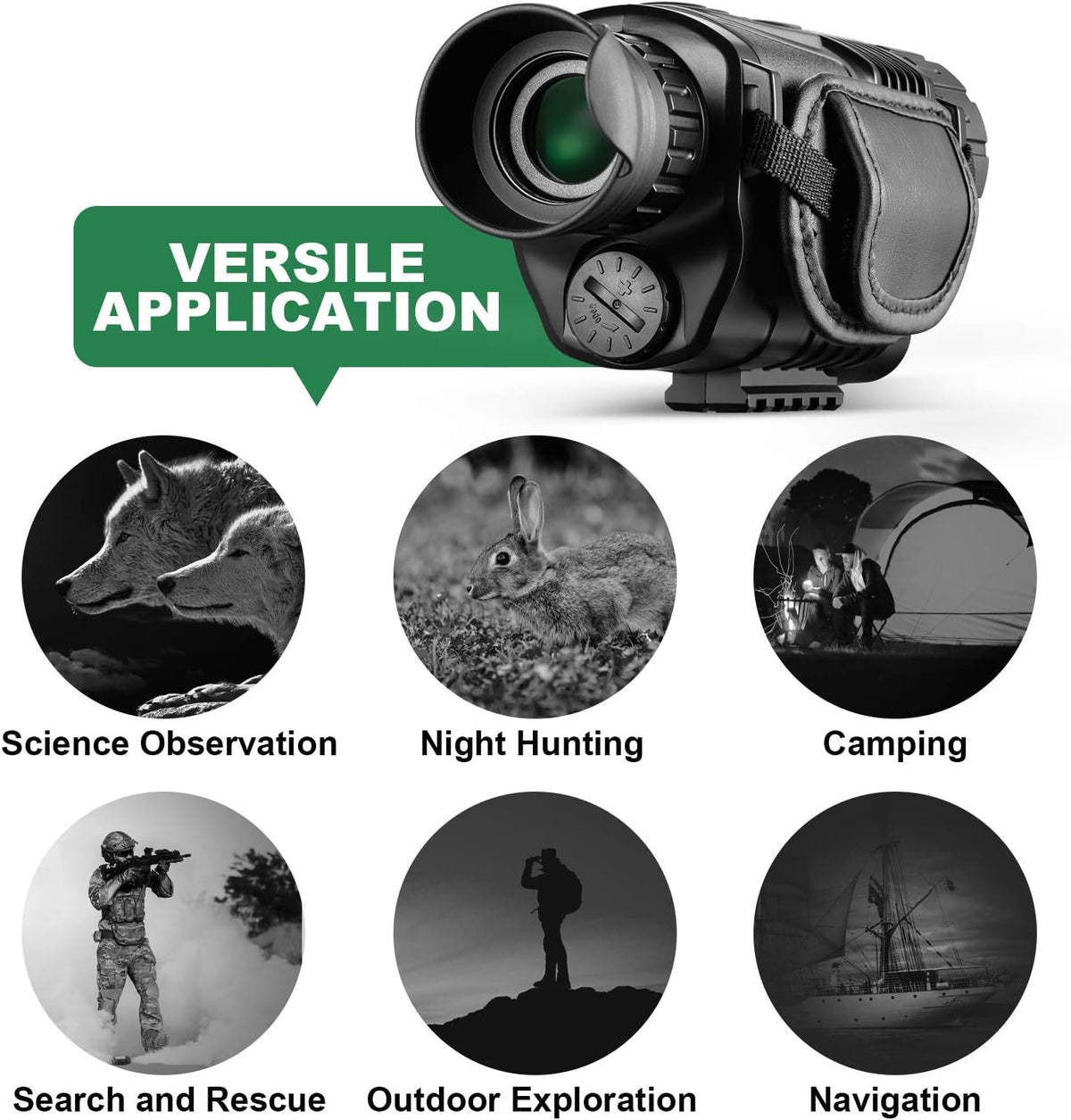 8x40 Infrared Night Vision Monocular Digital Camera P43513