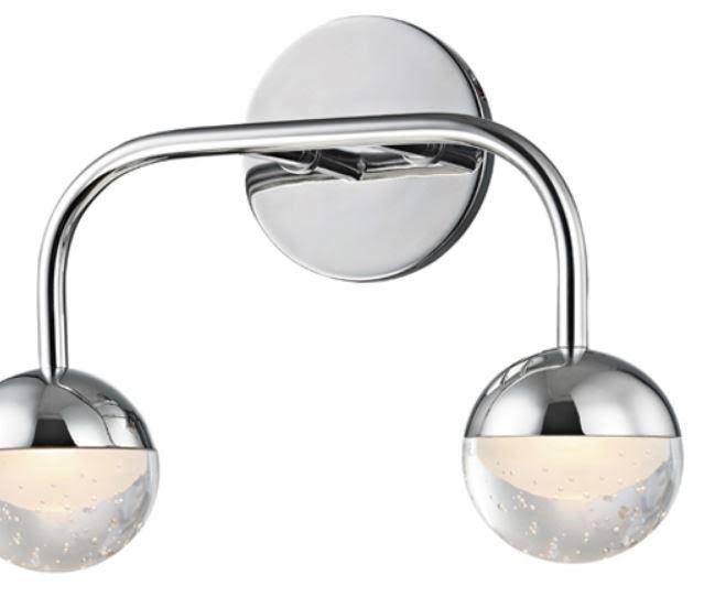 Aged Brass LED Bath Light F73072