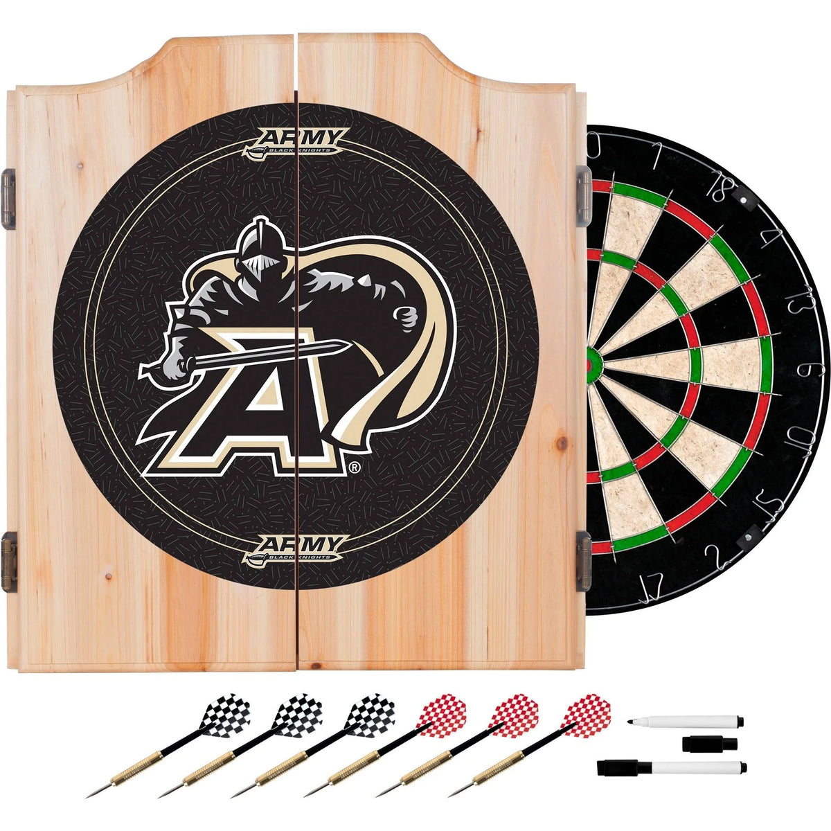Wood Dart Cabinet Set P79220