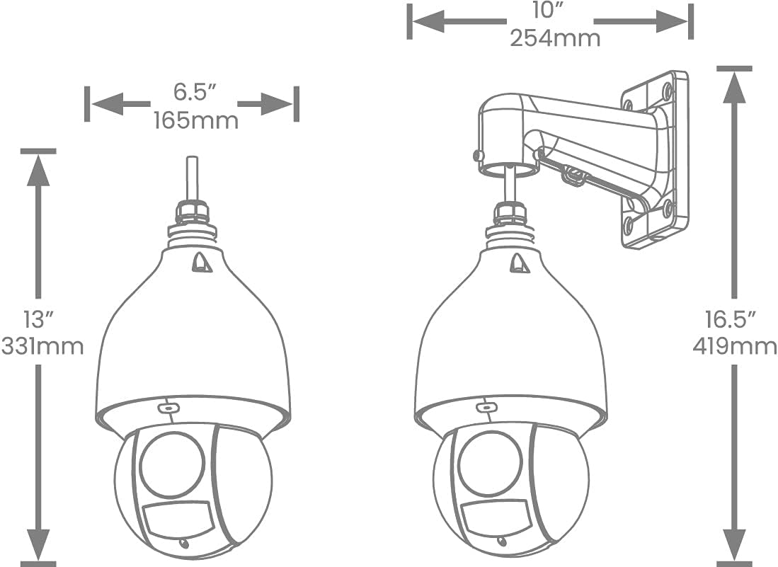 4K Ultra HD Indoor / Outdoor Security Camera with 25x Optical Zoom I402