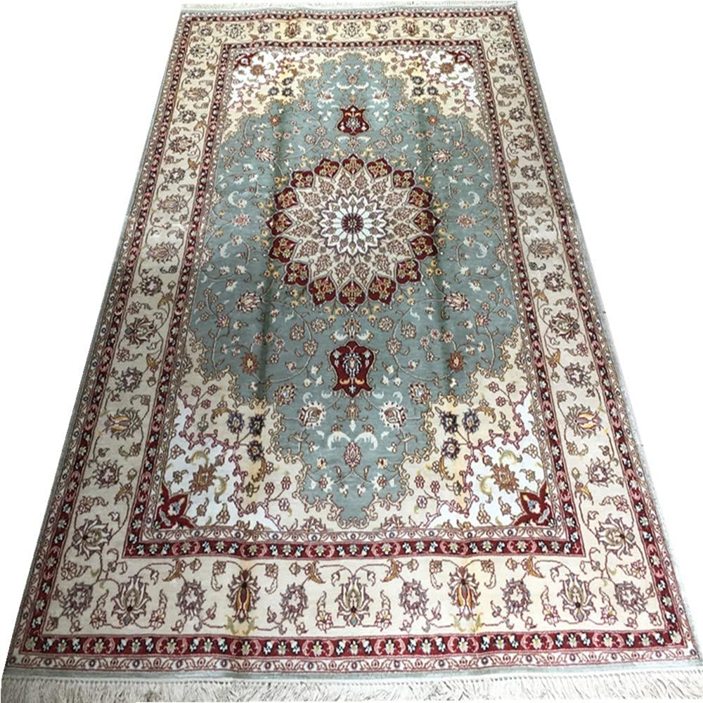 4ft x 6ft Handmade Silk Carpet J8933