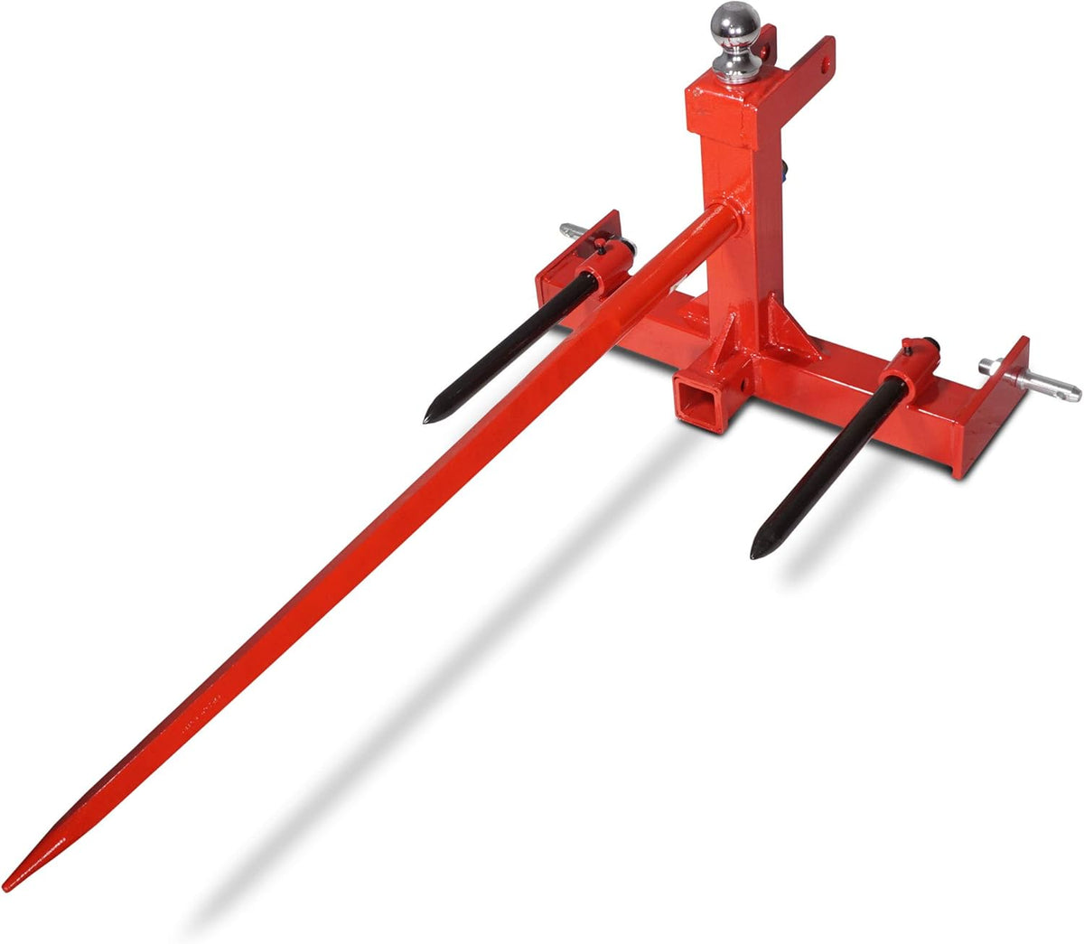 3 Pt Cat 1 Tractor Receiver Hitch with Hay Spear and 2 Stabilizers L959266