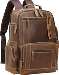 Full Grain Leather 15.6 Laptop Backpack P21270