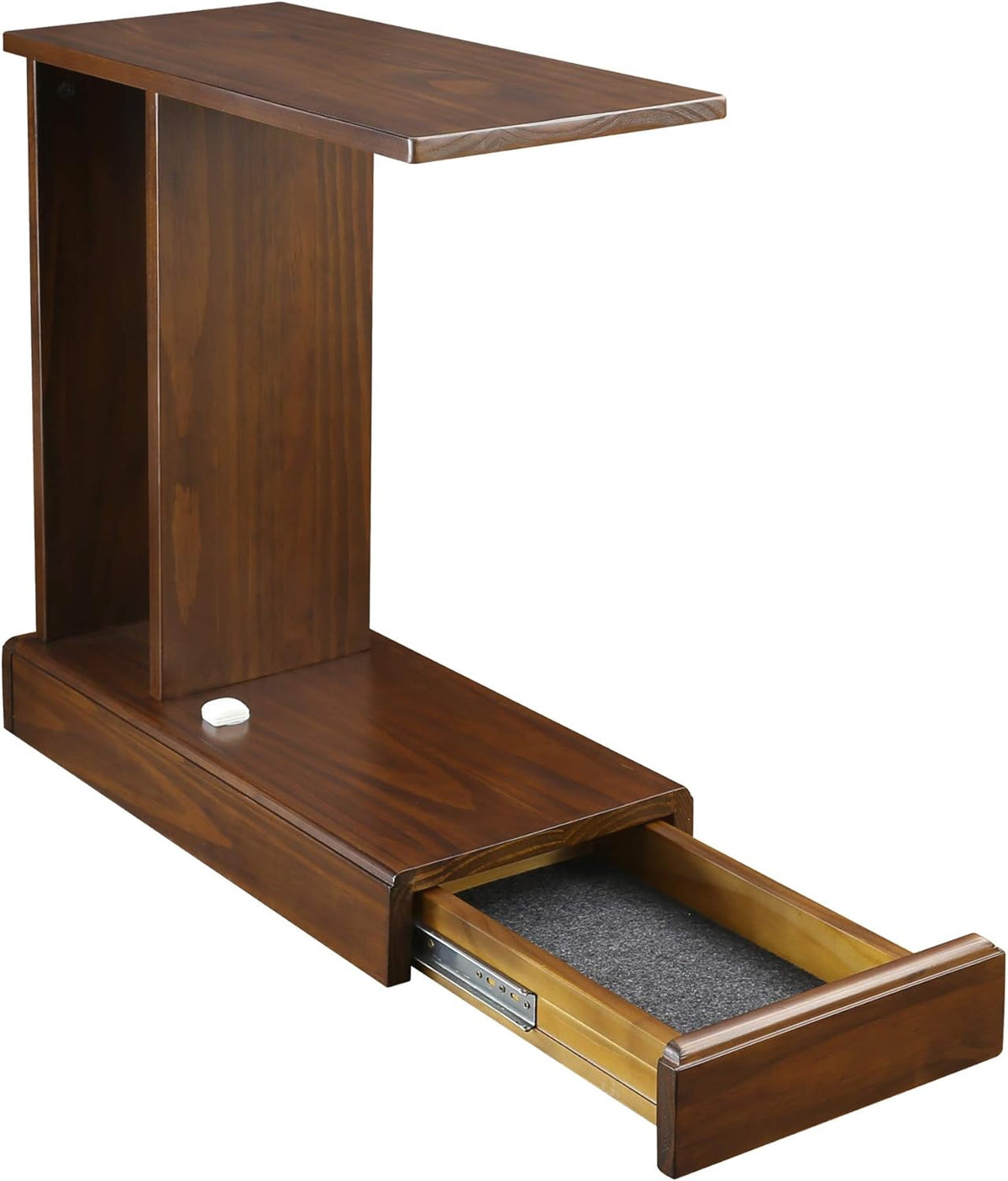 Mocha C-Table with Drawer S574