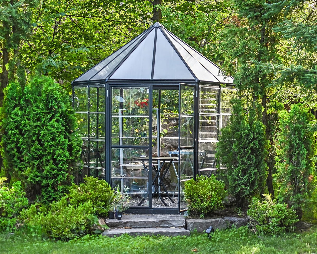 7' x 8' x 9' Gray Greenhouse Y10881