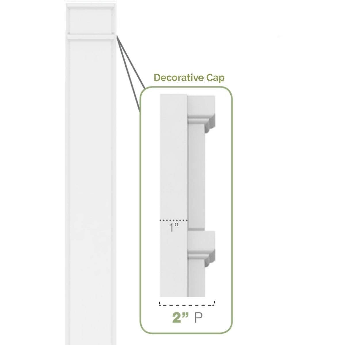 PVC Pilaster with Capital and Base (Pair) H521
