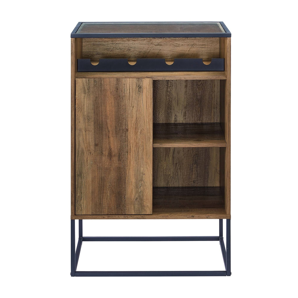 Glass Top 1-Door Bar Cabinet L36968