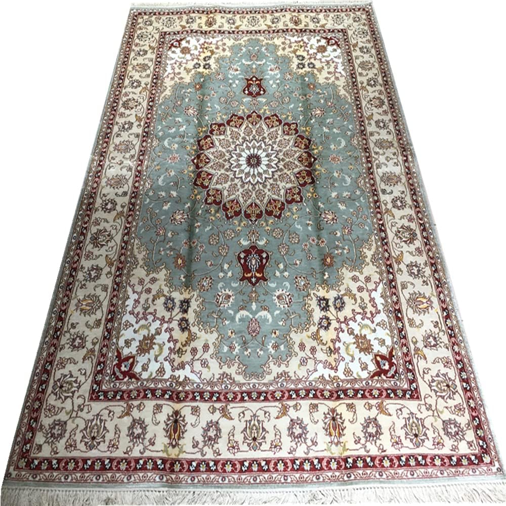 4ft x 6ft Handmade Silk Carpet J8933