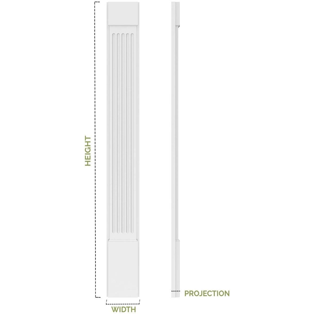 PVC Pilaster with Capital and Base (Pair) H521