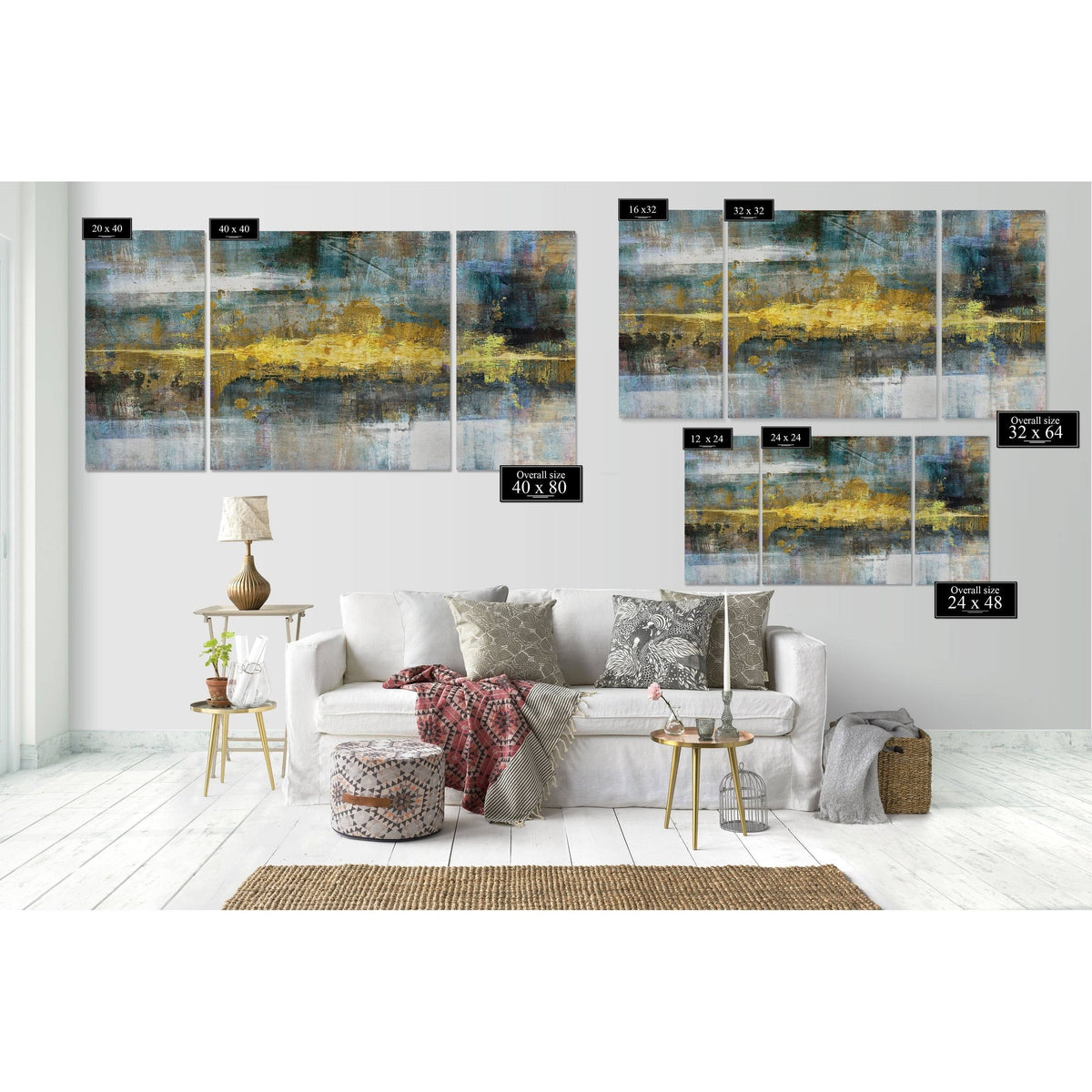 Canvas Multi Piece Art G581
