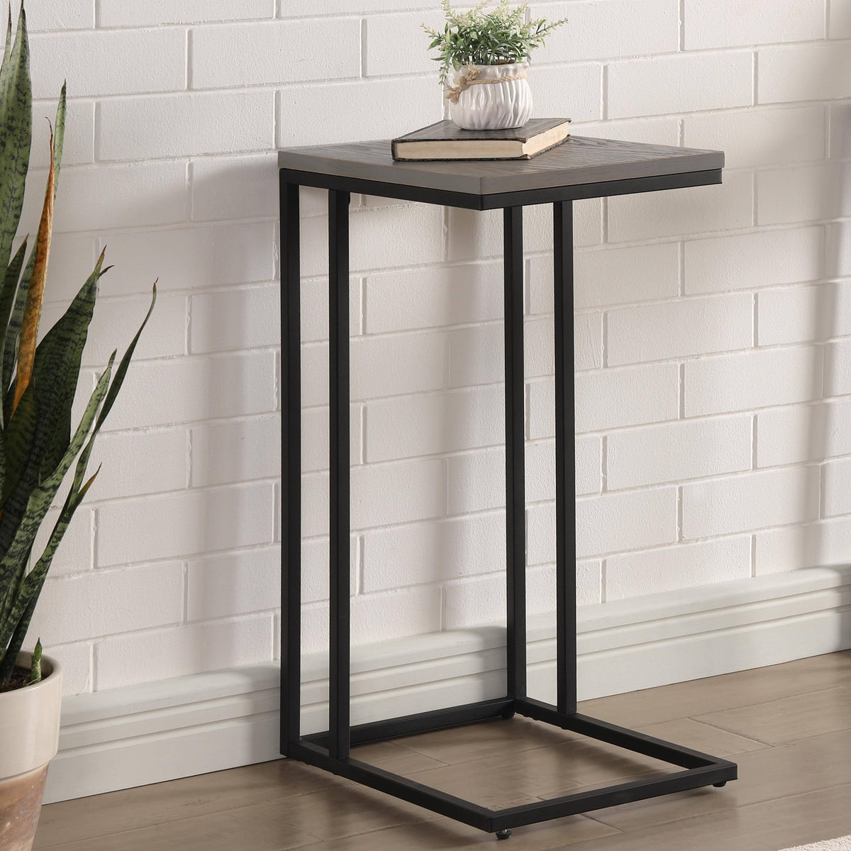 Antique Grey 16-Inch Side Table N83747