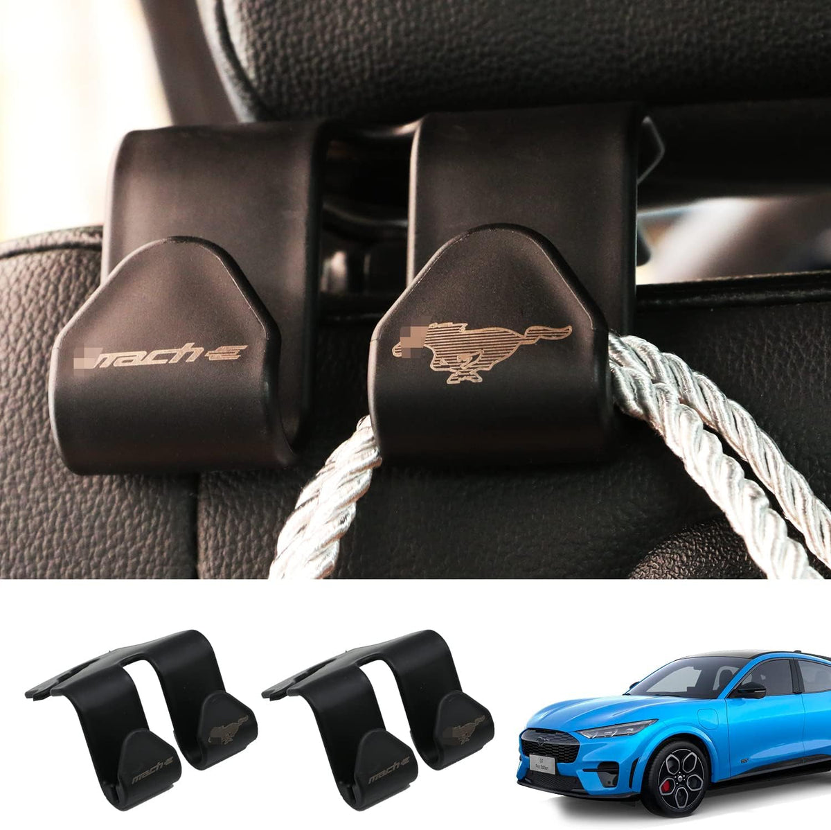 Car Back Seat Headrest Hooks 2 Pack A158