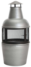 Silver Black Chiminea B4963