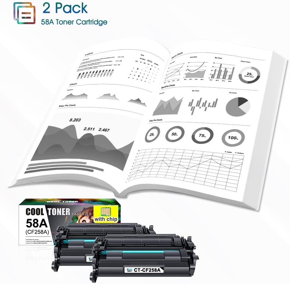 Compatible Toner Cartridge with Chip Replacement 2-Pack Black O701939