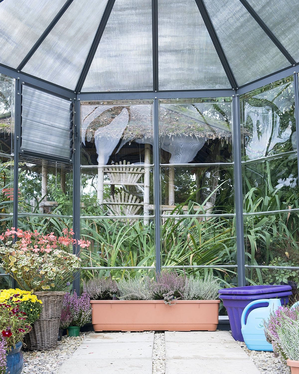 7' x 8' x 9' Gray Greenhouse Y10881