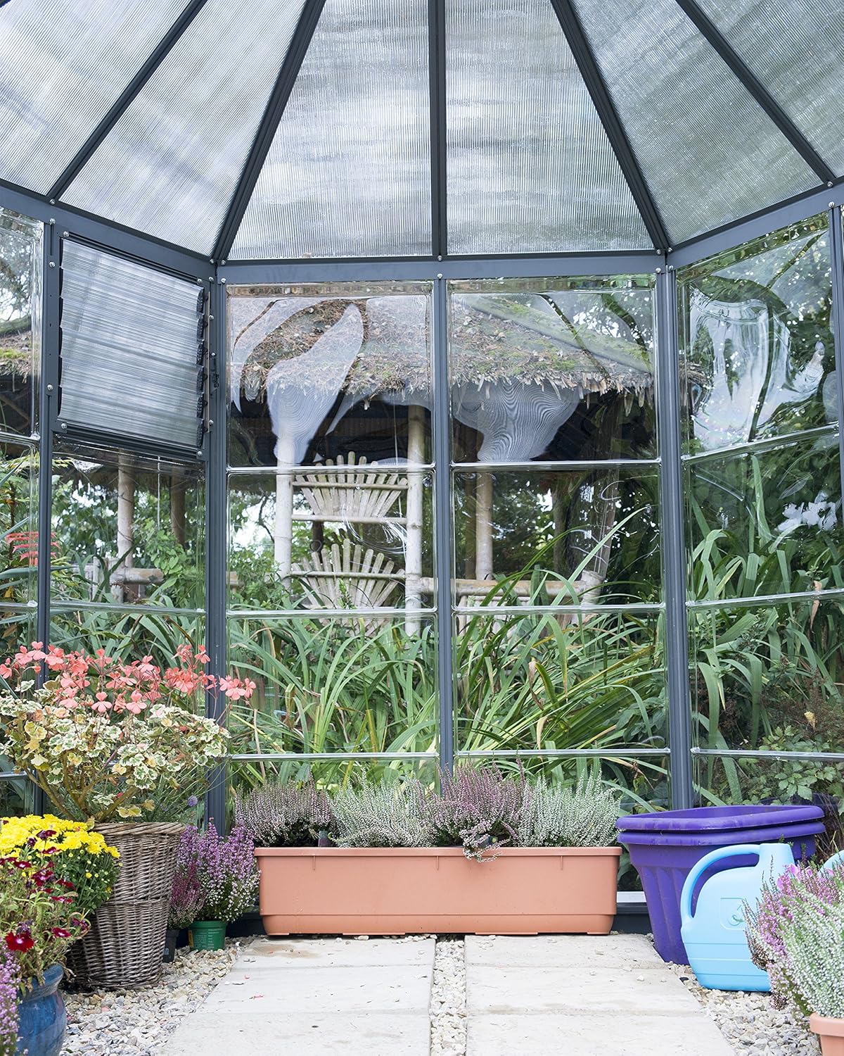 7' x 8' x 9' Gray Greenhouse Y10881