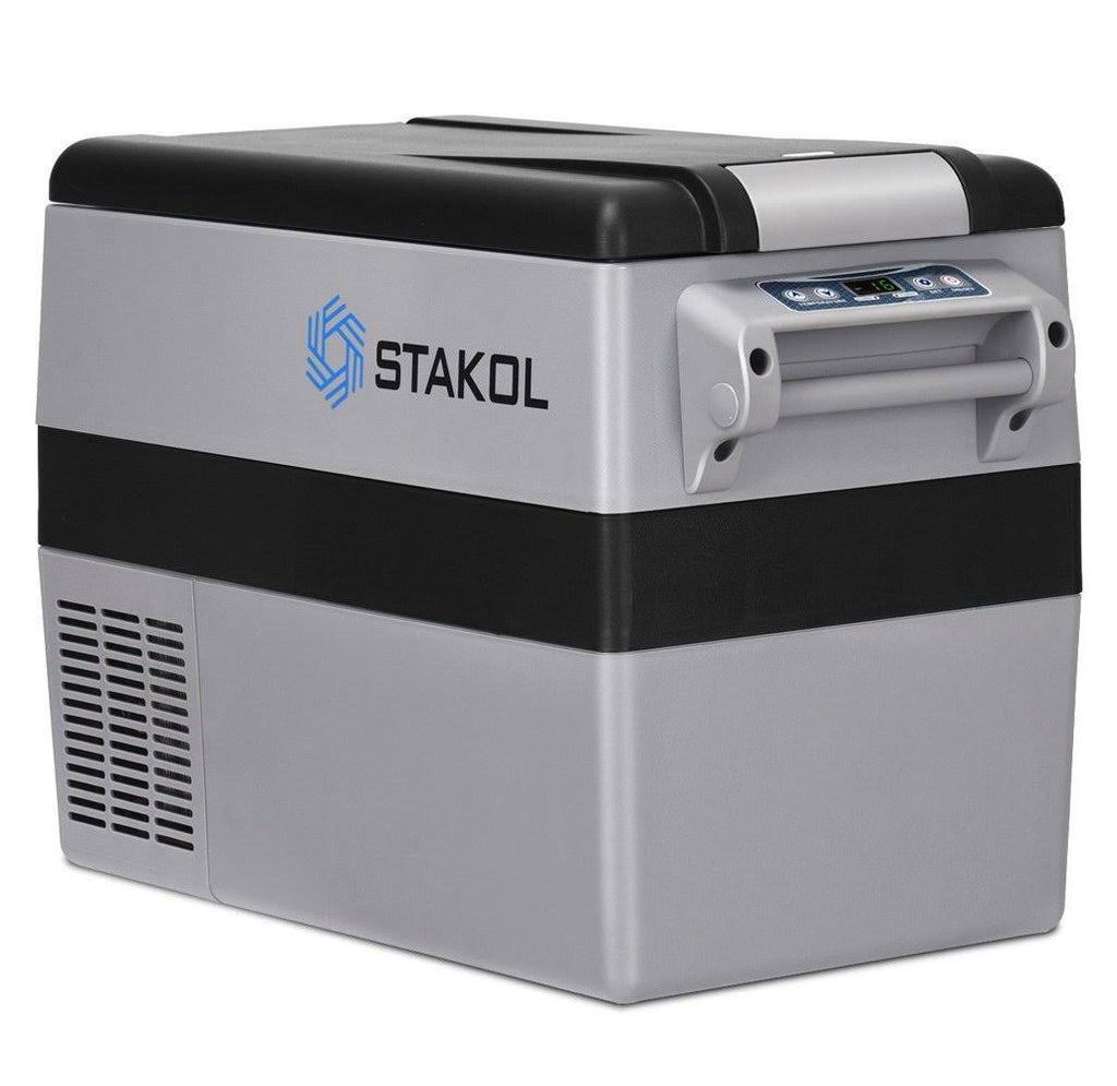 44 Quarts Portable Electric Car Cooler Refrigerator/Freezer Compressor Black Gray J4841