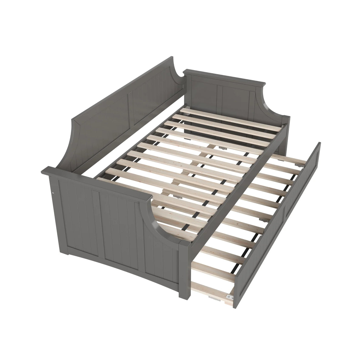 Grey Twin Wood Daybed with Trundle R551611