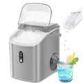 Nugget Ice Maker Countertop 33lbs/24H Self-Cleaning Portable Ice Machine Gray A790