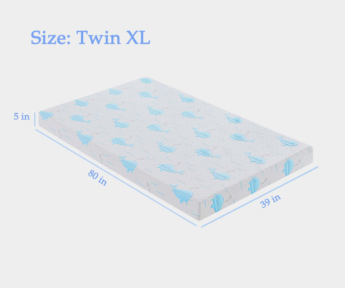 5 Inch Gel Memory Foam Twin Size Medium-Firm Mattress O2769