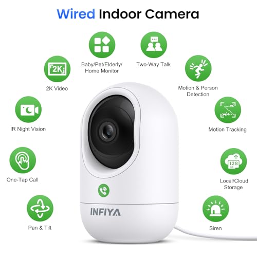 2K Indoor Security Camera 2Pack A82465