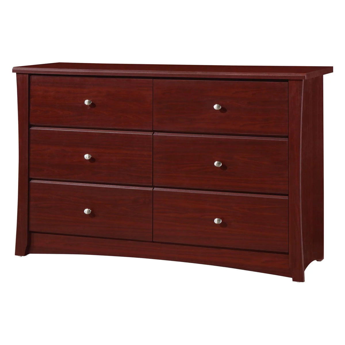 White 6 Drawer Double Dresser G10470