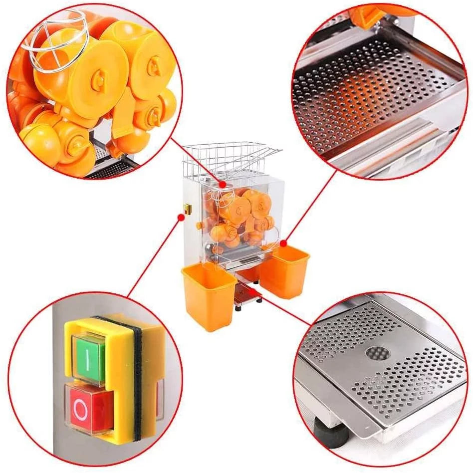 110V Electric Orange Juicer with Plastic Basket W787128