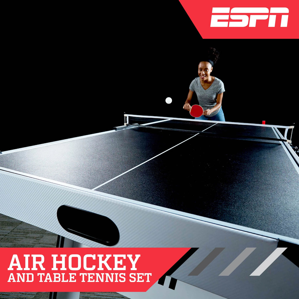 Arcade Air Powered Hockey Table and Tennis Top 2-in-1 W6535