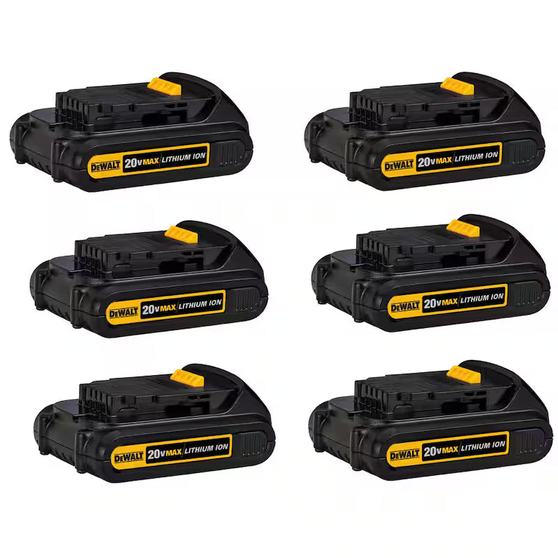 20V MAX Lithium-Ion 1.5Ah Compact Battery Pack 6-Pack H77625