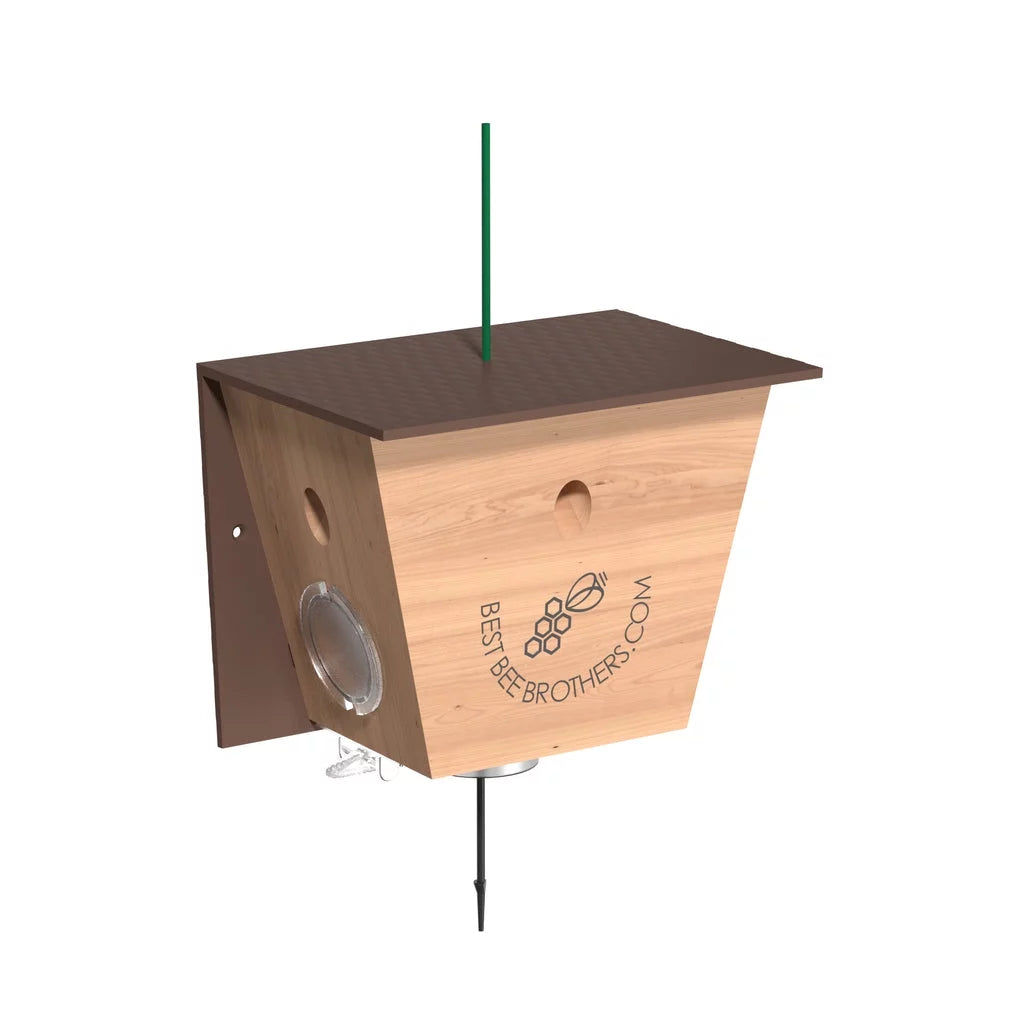 Carpenter Bee Trap with Brown Roof F4216