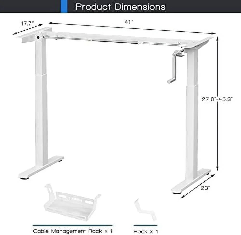 Hand Crank Stand Up Desk Frame K942