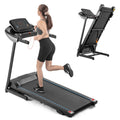 3.5HP Folding Electric Treadmill with Incline, Black W134