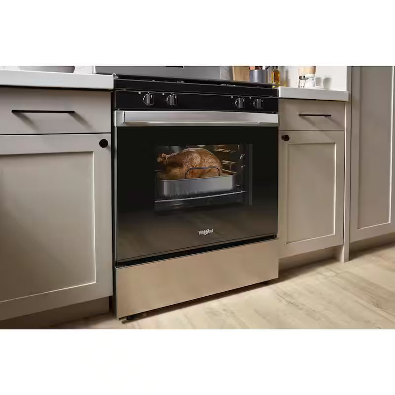 4-Burner Freestanding Gas Range in Black B762413